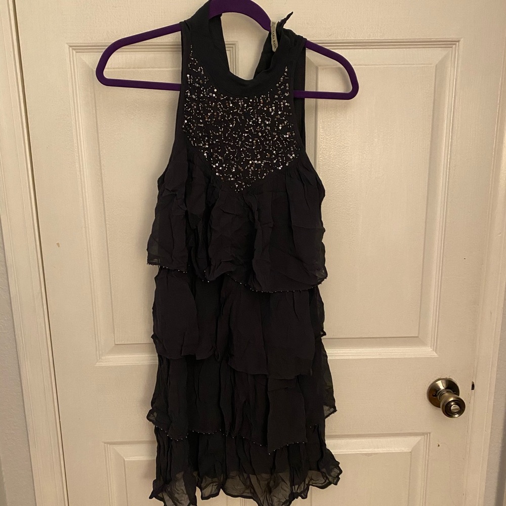 Zara sequin layer ruffle dress NWT - Picture 2 of 6